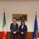 H.E Ambassador Demitu Hambisa Confred with the Diplomatic Advisor of the Italian Ministry of Labor and Social Policies